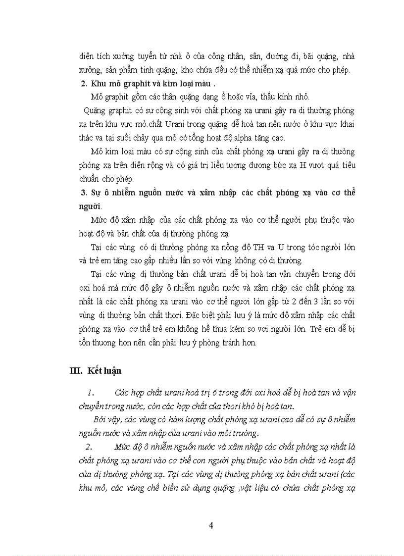 image for page Mức Độ Ô Nhiễm Nguồn Nước Và Sự Xâm Nhập Các Chất Phóng Xạ Vào Cơ Thể Người Theo Bản Chất Và Đặc Điểm Các Dị Thường Phóng Xạ