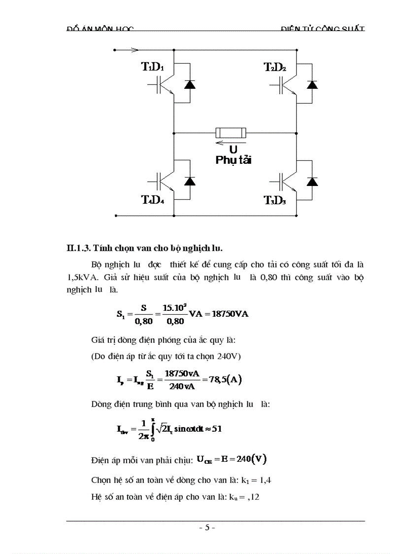 image for page Thiết kế bộ UPS phần nghịch lưu
