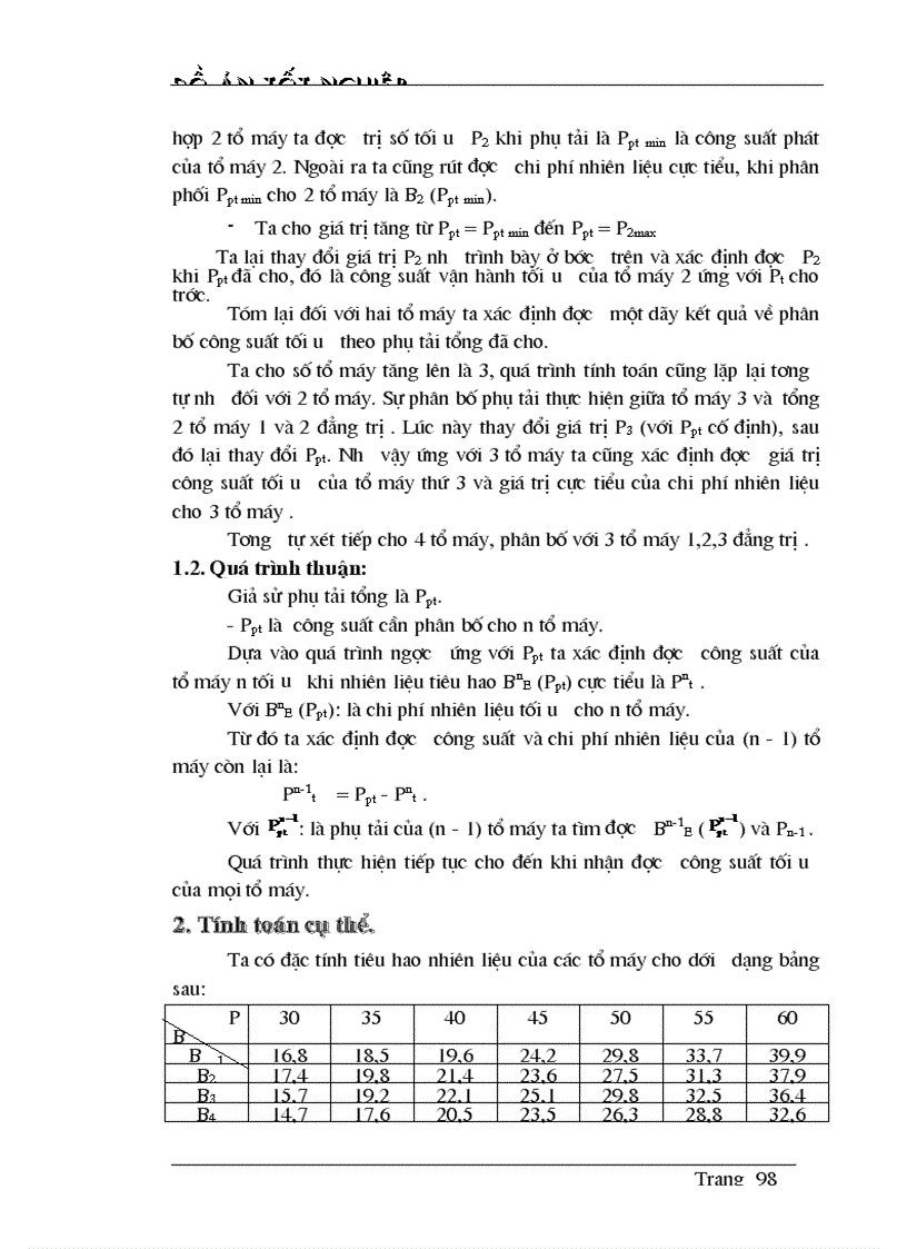 image for page Xác định chế độ vận hành tối ưu của nhà máy theo phương pháp quy hoạch động