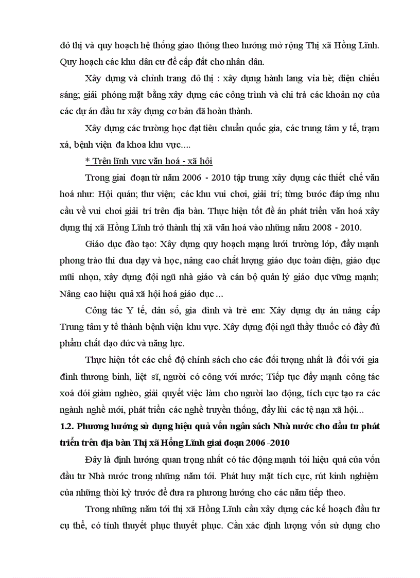 image for page Thực trạng và giải pháp sử dụng hiệu quả vốn đầu tư từ ngân sách cho đầu tư phát triển trên địa bàn thị xã Hồng Lĩnh tỉnh Hà Tĩnh giai đoạn 2000 2