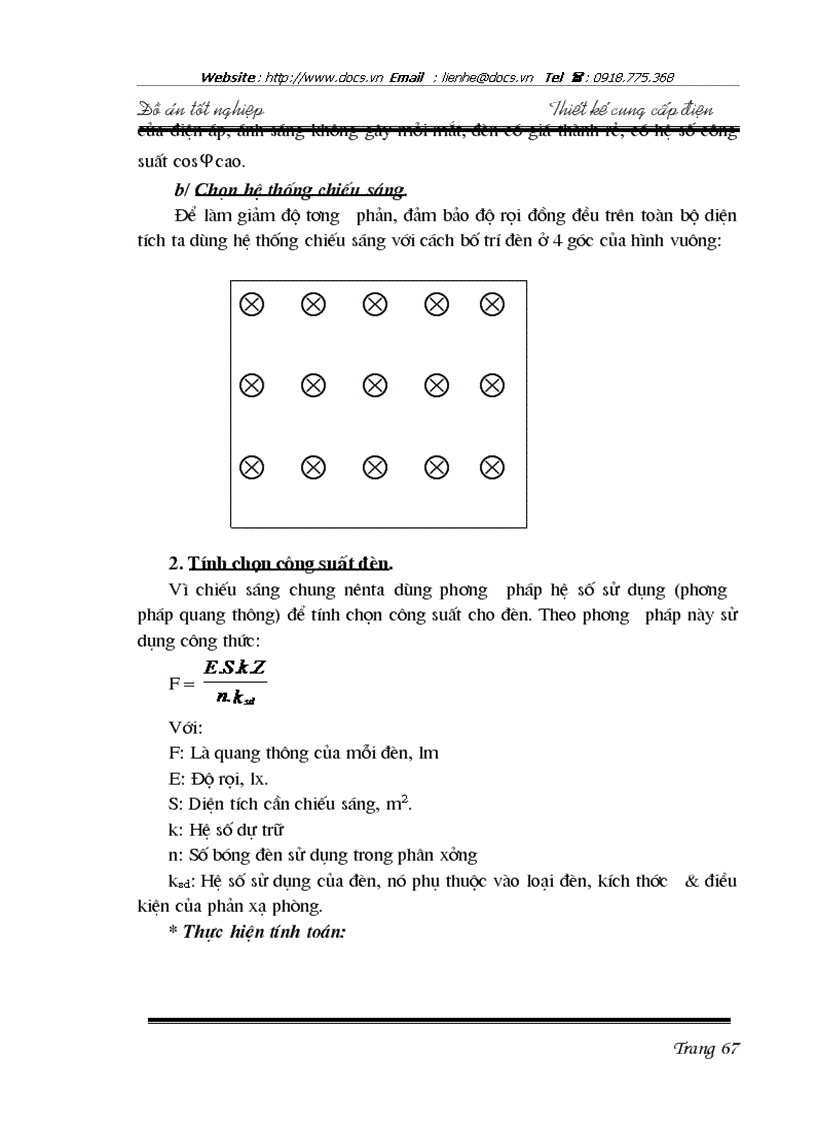 image for page Thiết kế chiếu sáng cho phân xưởng sửa chữa cơ khí