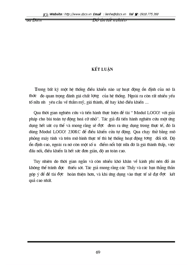 image for page Modul LOGO với giải pháp cho bài toán tự động hoá cỡ nhỏ