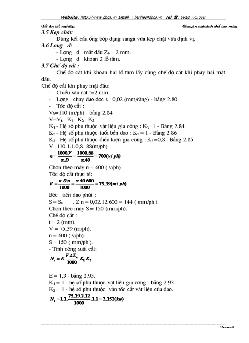 image for page Thiết kế qui trình công nghệ gia công ống lót cọc sợi thiết kế máy khoan chuyên dùng cải tiến máy mài thành máy khôn