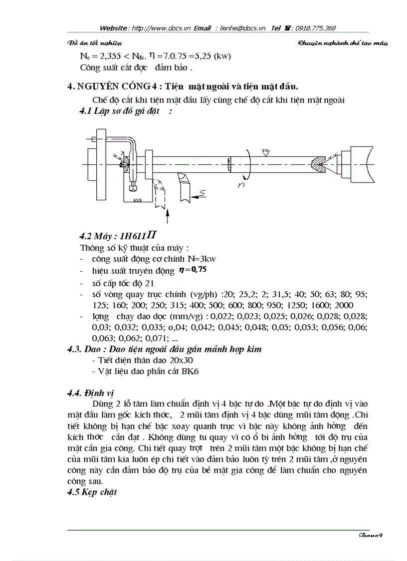 image for page Thiết kế qui trình công nghệ gia công ống lót cọc sợi thiết kế máy khoan chuyên dùng cải tiến máy mài thành máy khôn