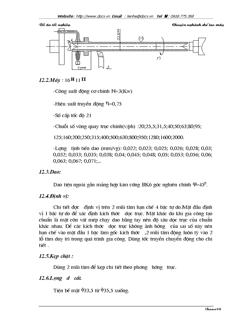 image for page Thiết kế qui trình công nghệ gia công ống lót cọc sợi thiết kế máy khoan chuyên dùng cải tiến máy mài thành máy khôn
