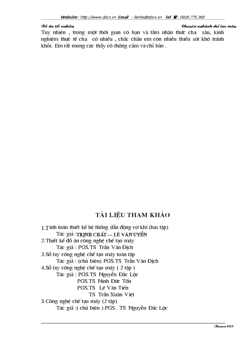 image for page Thiết kế qui trình công nghệ gia công ống lót cọc sợi thiết kế máy khoan chuyên dùng cải tiến máy mài thành máy khôn