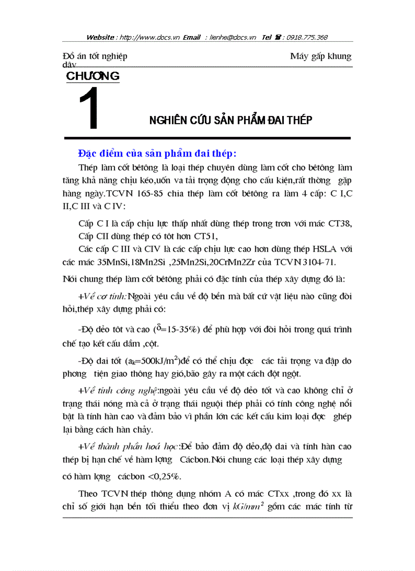 image for page Nghiên cứu đặc điểm của sản phẩm đai thép