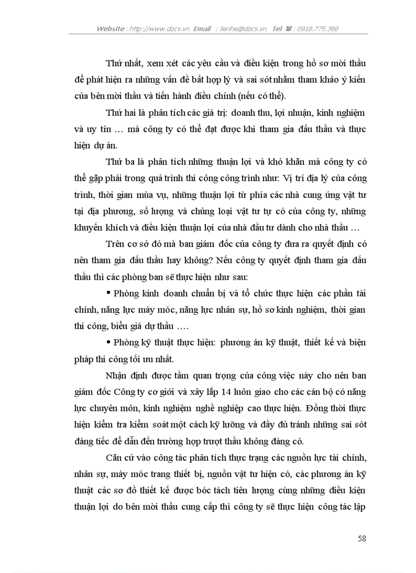 image for page Một số giải pháp nhằm nâng cao khả năng thắng thầu của Công ty cơ giới và xây lắp 14
