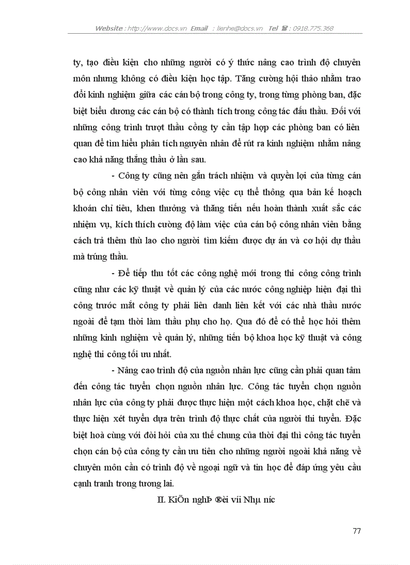 image for page Một số giải pháp nhằm nâng cao khả năng thắng thầu của Công ty cơ giới và xây lắp 14