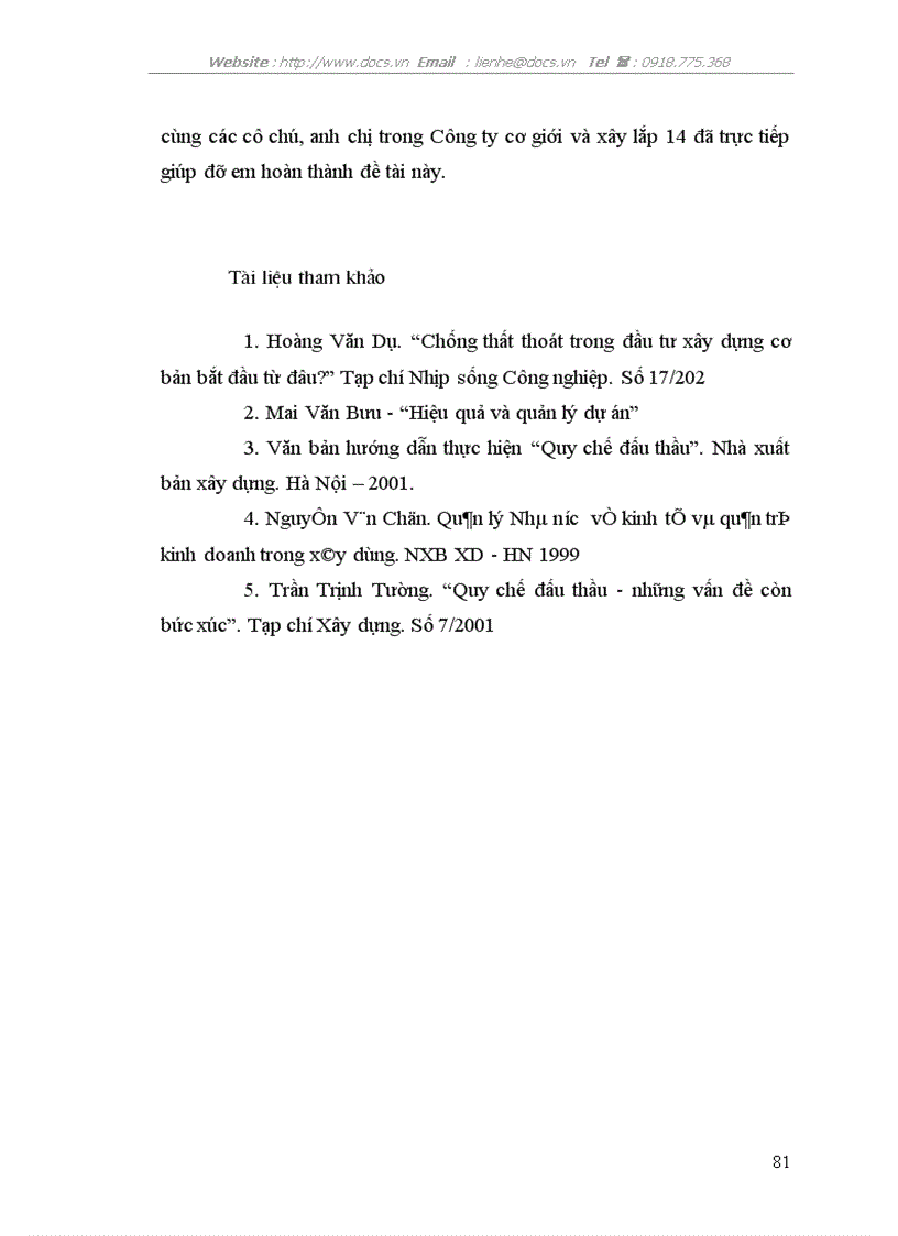 image for page Một số giải pháp nhằm nâng cao khả năng thắng thầu của Công ty cơ giới và xây lắp 14
