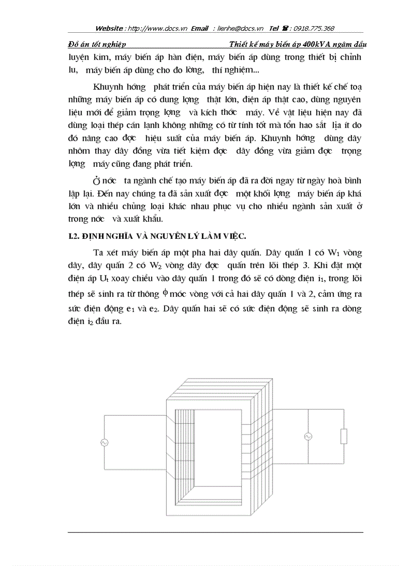 image for page Thiết kế máy biến áp 400kVA ngâm dầu