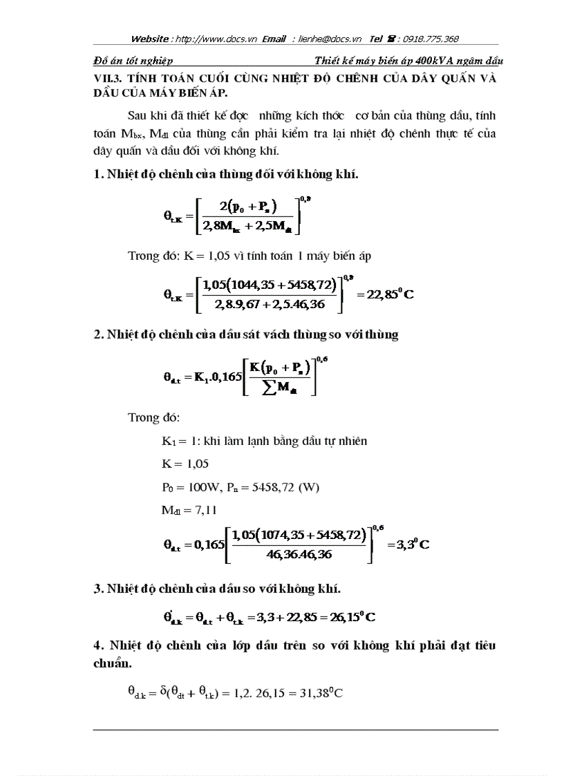image for page Thiết kế máy biến áp 400kVA ngâm dầu