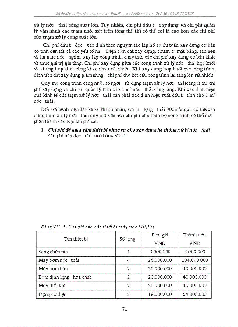 image for page Điều tra hiện trạng và thiết kế hệ thống xử lý nước thải bệnh viện đa khoa thanh nhàn