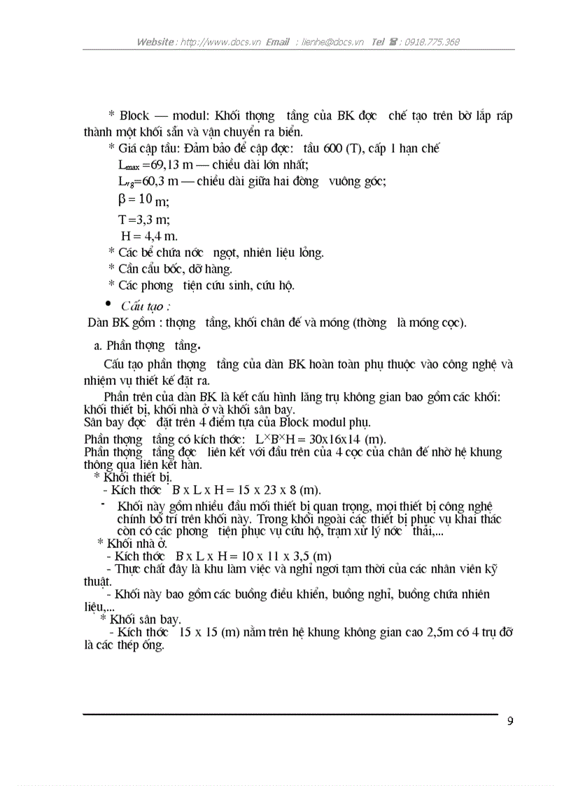 image for page Đặc điểm của các loại công trình biển cố định