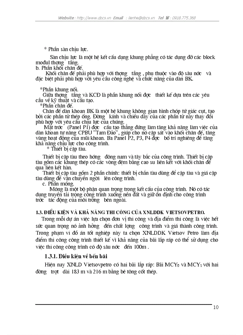 image for page Đặc điểm của các loại công trình biển cố định