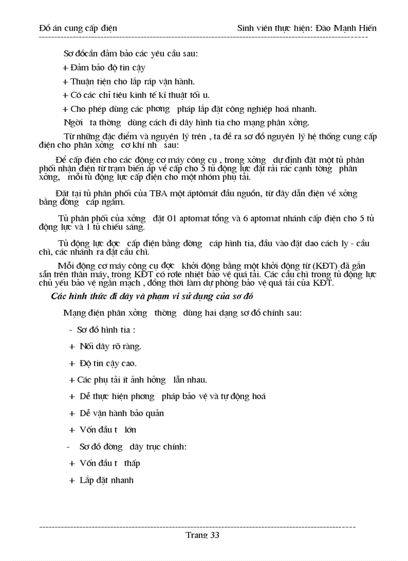 image for page Thiết kế hệ thống cung cấp điện cho nhà máy cơ khí địa phương