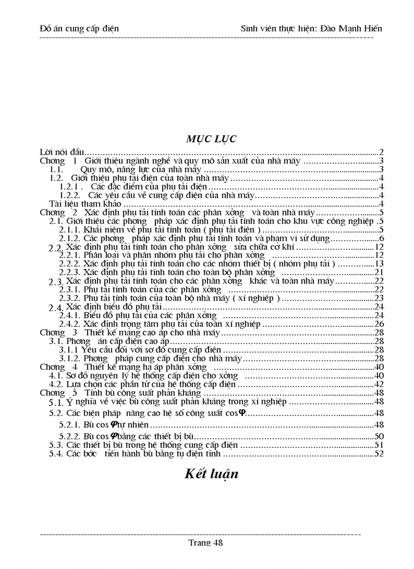 image for page Thiết kế hệ thống cung cấp điện cho nhà máy cơ khí địa phương