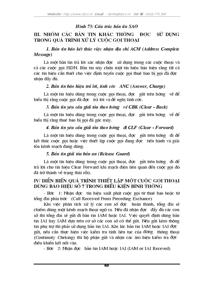 image for page Tổng quát về cấu trúc và chức năng của tổng đài điện tử số SPC