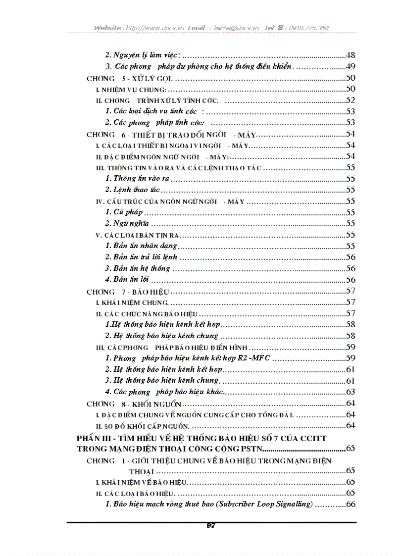 image for page Tổng quát về cấu trúc và chức năng của tổng đài điện tử số SPC