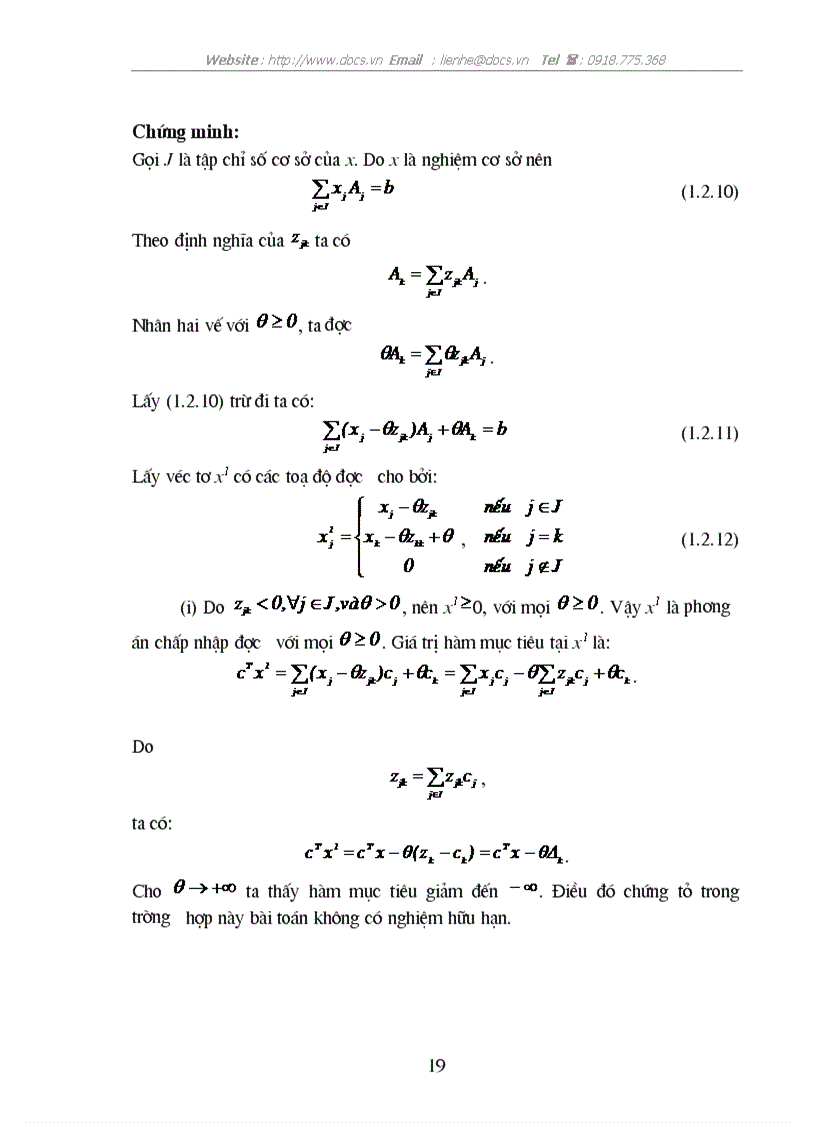 image for page Một số khái niệm cơ bản về giải tích lồi và bài toán qui hoạch tuyến tính