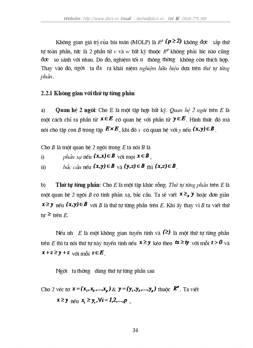 image for page Một số khái niệm cơ bản về giải tích lồi và bài toán qui hoạch tuyến tính