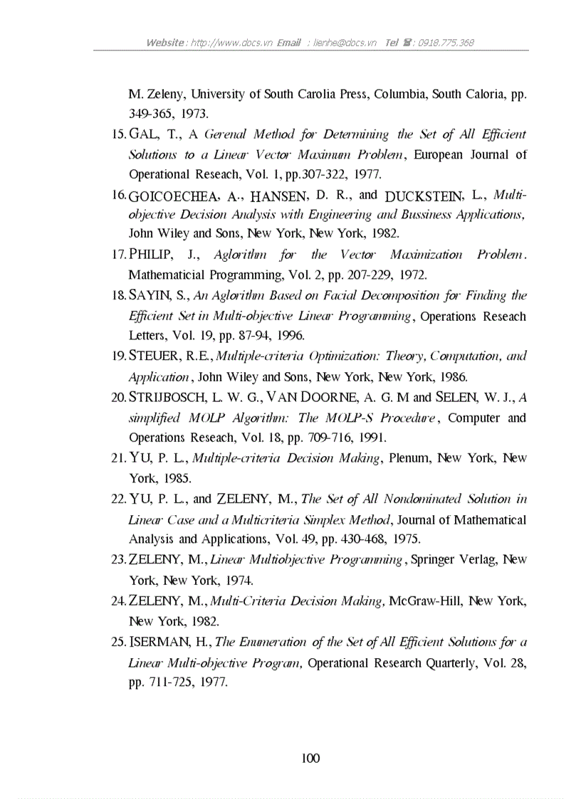 image for page Một số khái niệm cơ bản về giải tích lồi và bài toán qui hoạch tuyến tính