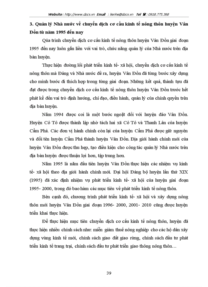 image for page Một số giải pháp chủ yếu thúc đẩy chuyển dịch cơ cấu kinh tế nông thôn huyện vân đồn đến năm 2020