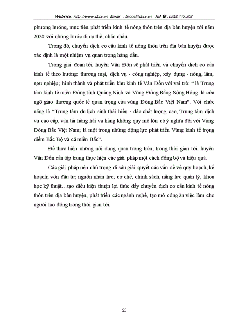 image for page Một số giải pháp chủ yếu thúc đẩy chuyển dịch cơ cấu kinh tế nông thôn huyện vân đồn đến năm 2020