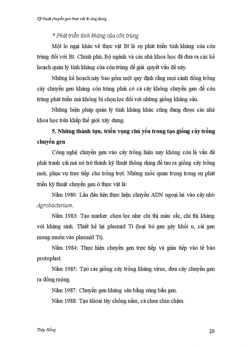 image for page Kỹ thuật chuyển gen thực vật ứng dụng