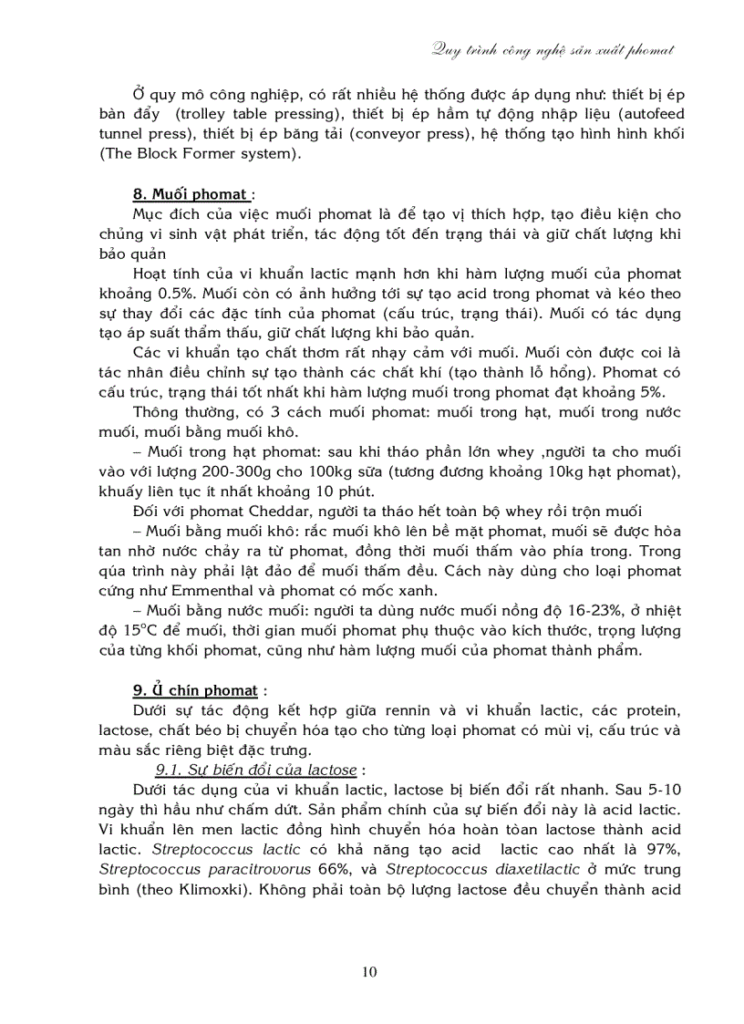 image for page Quy trình công nghệ sản xuất phô mai