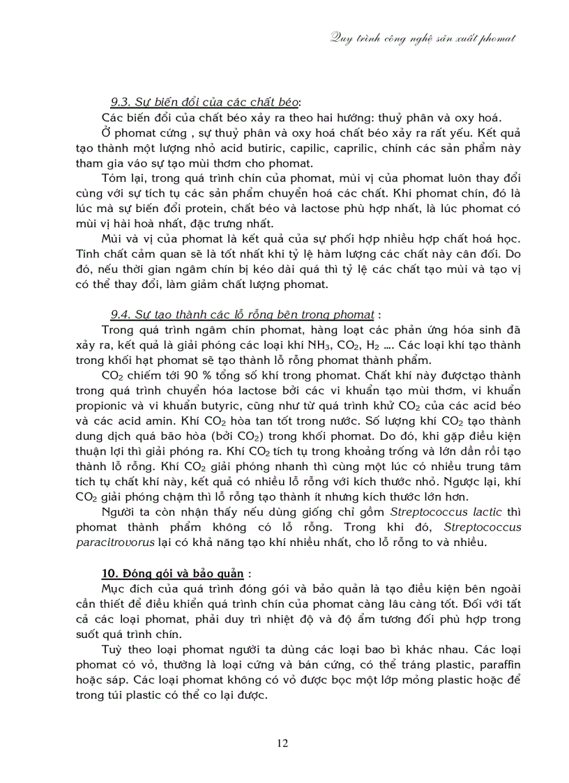 image for page Quy trình công nghệ sản xuất phô mai