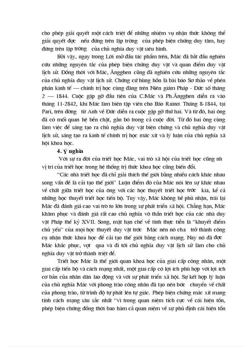 image for page Phân tích thực chất cuộc cách mạng triết học của Mác Ănghen và ý nghĩa 2