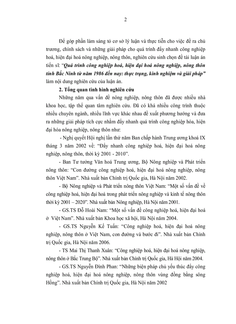 image for page Quá trình công nghiệp hoá hiện đại hoá nông nghiệp nông thôn tỉnh Bắc Ninh từ năm 1986 đến nay thực trạng kinh nghiệm và giải pháp