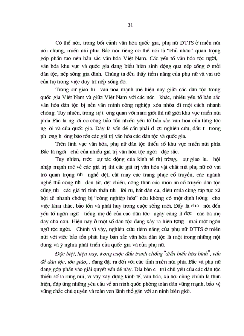 image for page Phát huy tiềm năng của phụ nữ dân tộc thiểu số trong quá trình phát triển kinh tế xã hội ở các tỉnh miền núi phía Bắc nước ta hiện nay
