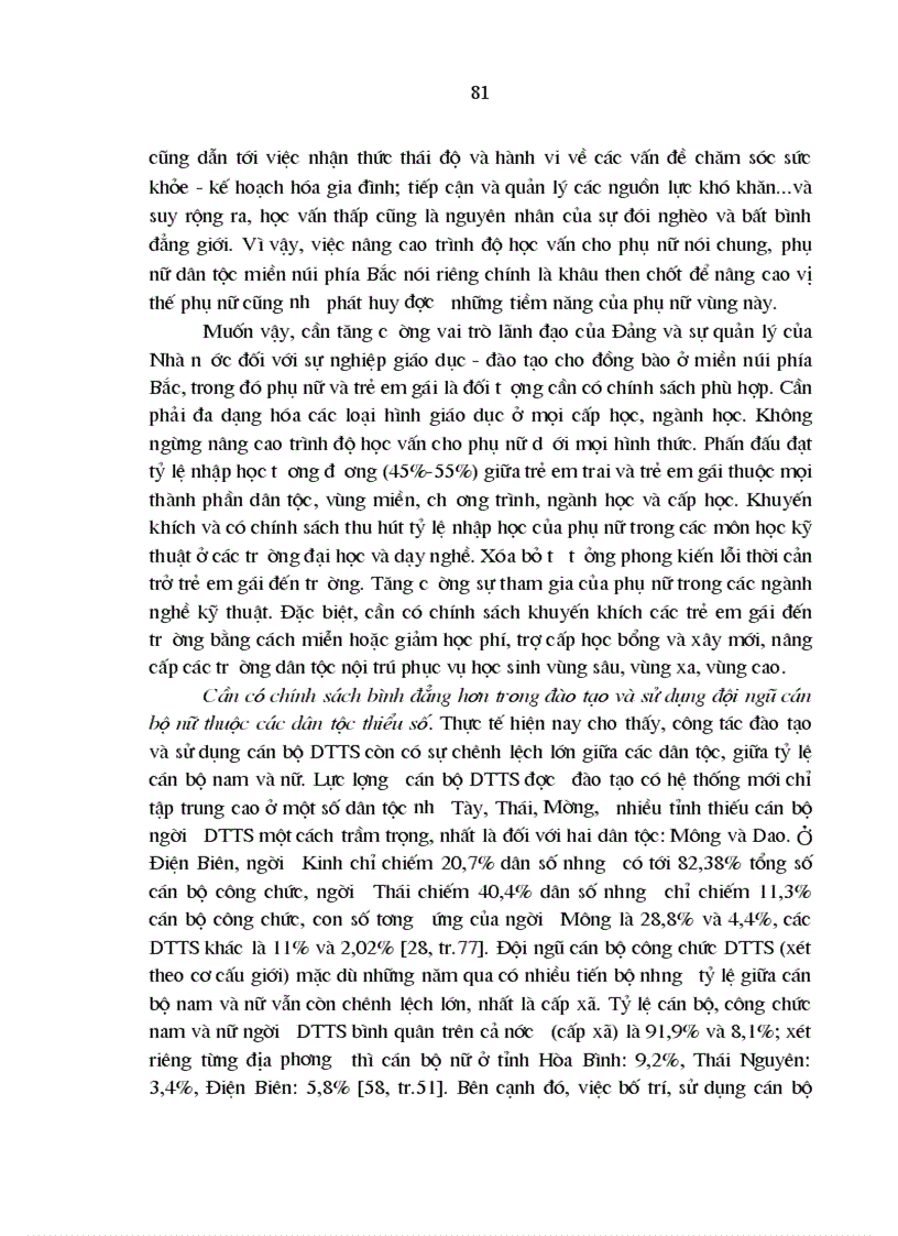 image for page Phát huy tiềm năng của phụ nữ dân tộc thiểu số trong quá trình phát triển kinh tế xã hội ở các tỉnh miền núi phía Bắc nước ta hiện nay