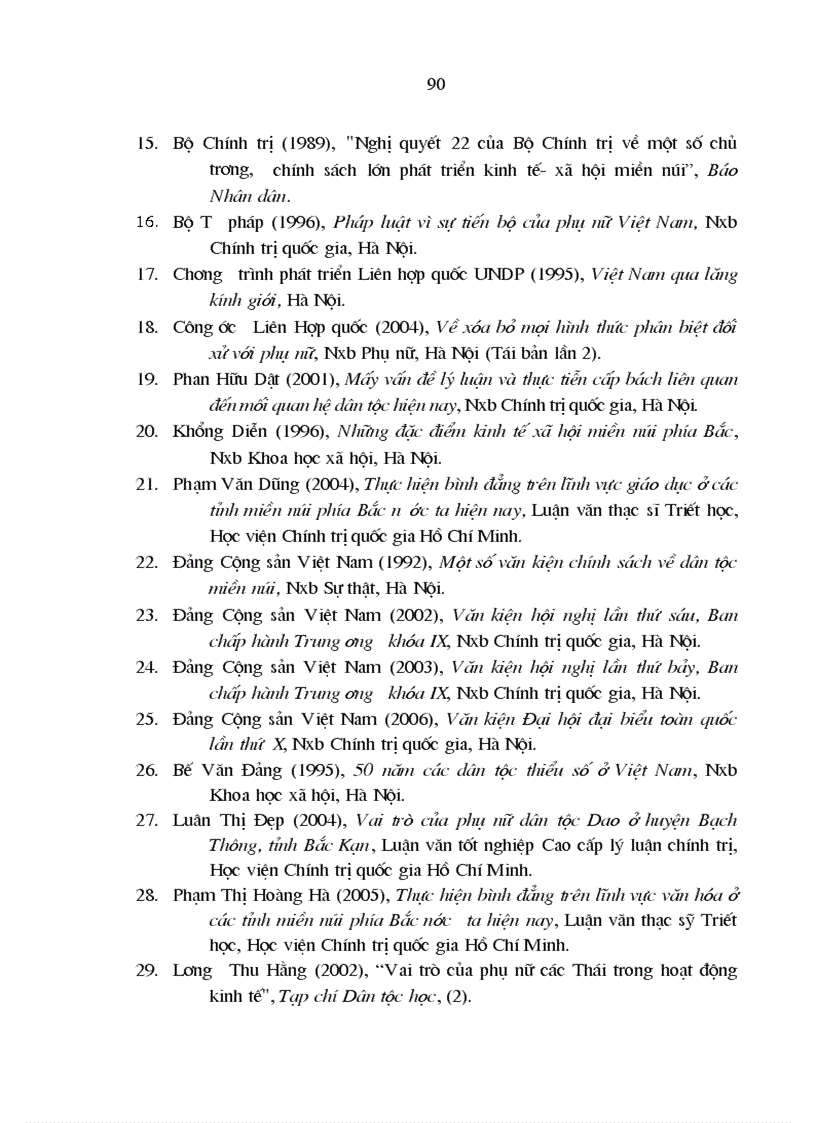 image for page Phát huy tiềm năng của phụ nữ dân tộc thiểu số trong quá trình phát triển kinh tế xã hội ở các tỉnh miền núi phía Bắc nước ta hiện nay