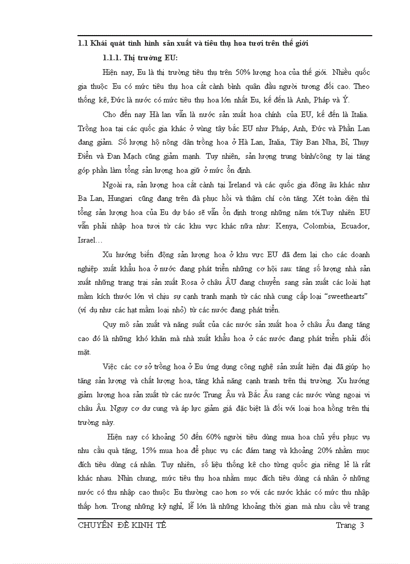 image for page Đánh giá tình hình sản xuất và tiêu thụ hoa tươi Việt Nam giai đoạn 2006 2008