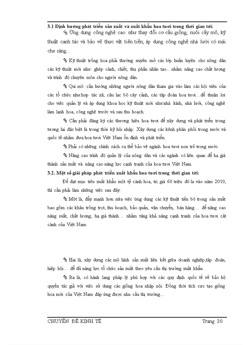image for page Đánh giá tình hình sản xuất và tiêu thụ hoa tươi Việt Nam giai đoạn 2006 2008
