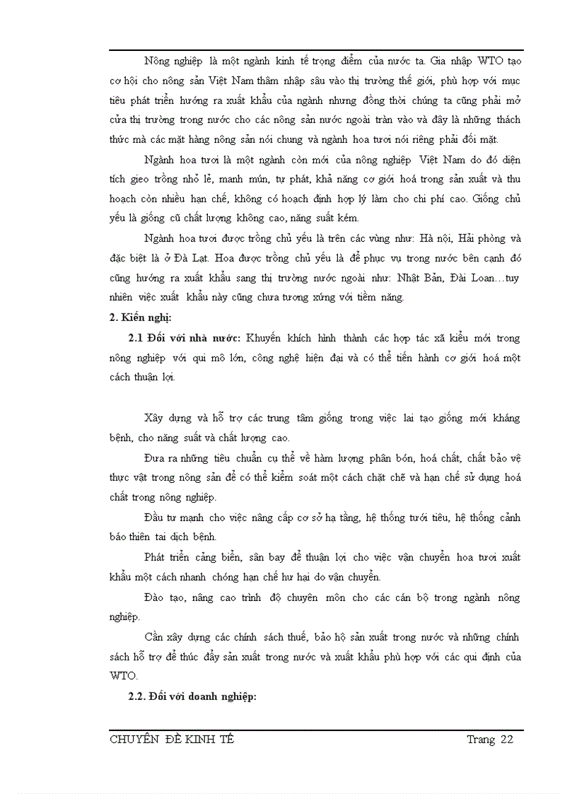 image for page Đánh giá tình hình sản xuất và tiêu thụ hoa tươi Việt Nam giai đoạn 2006 2008