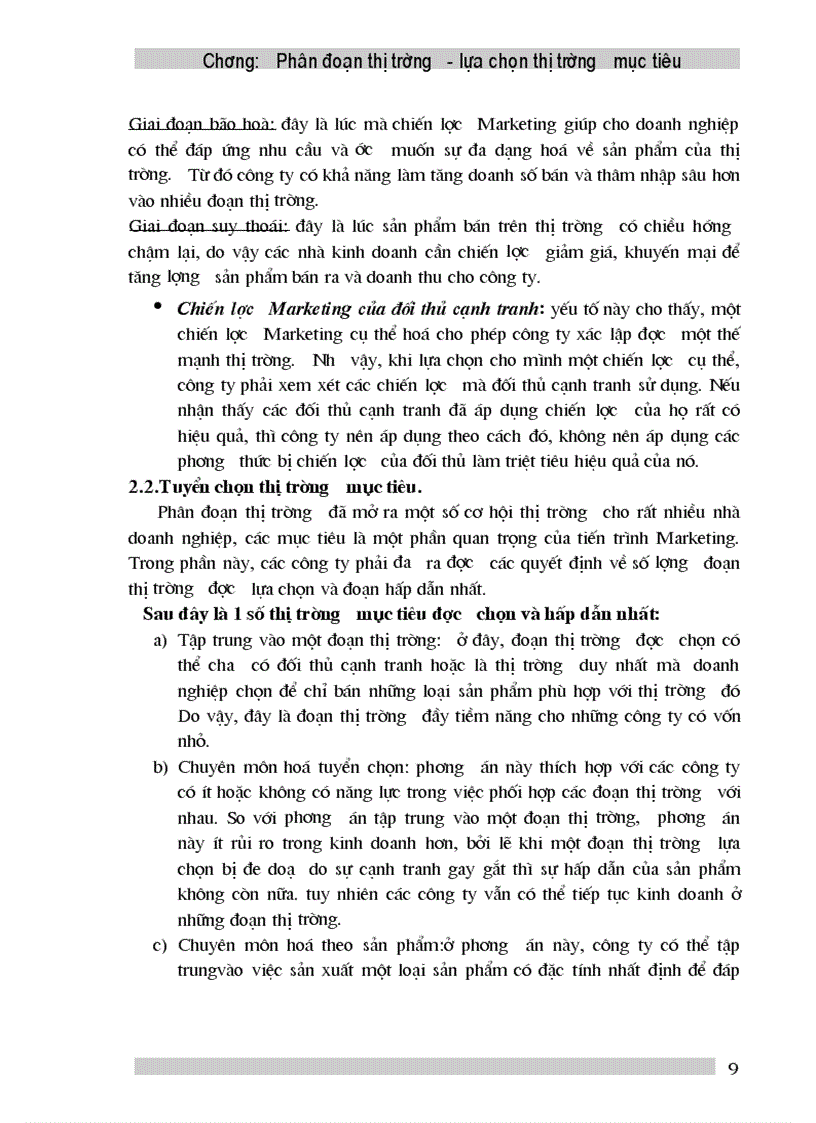 image for page Phân đoạn thị trường lựa chọn thị trường mục tiêu