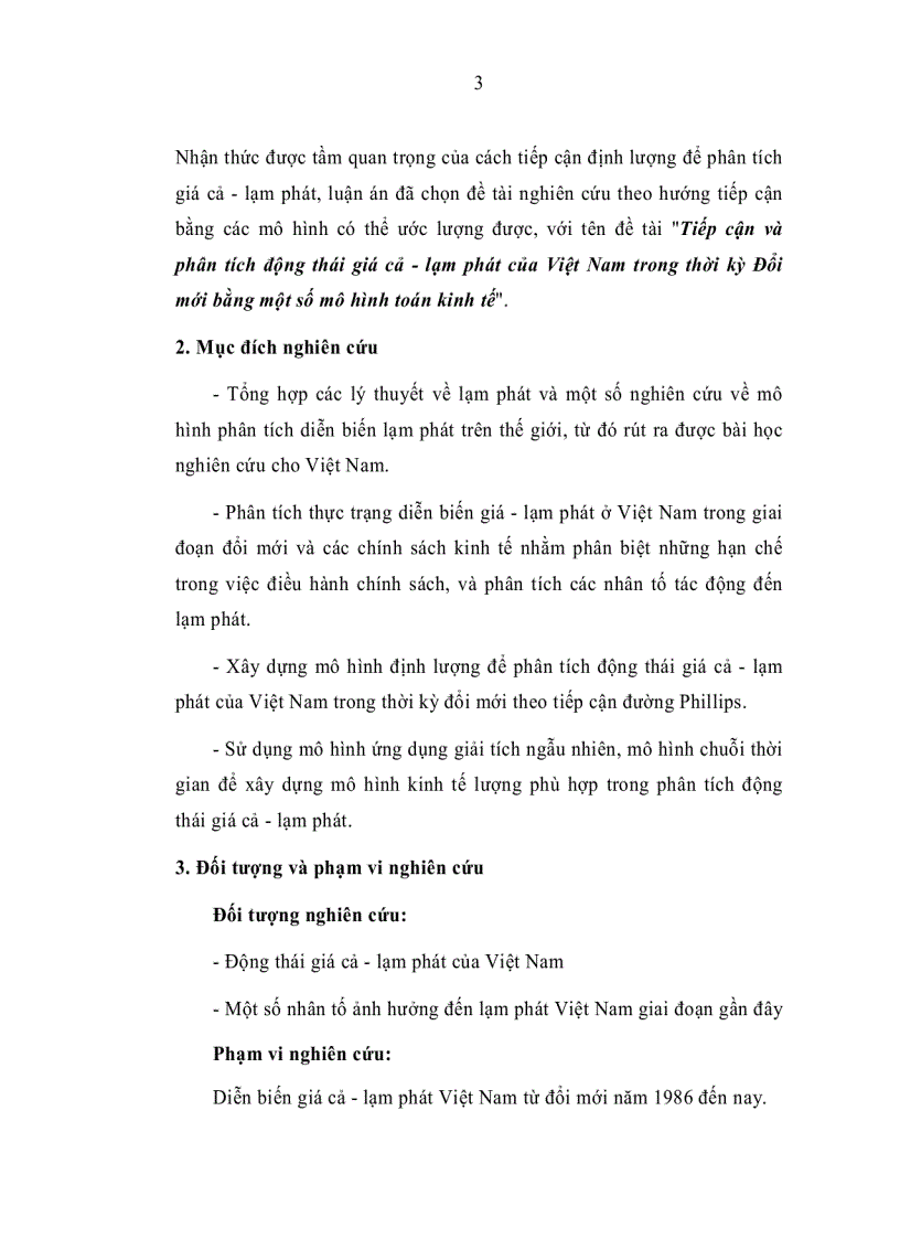image for page Tiếp cận và phân tích động thái giá cả lạm phát của Việt Nam trong thời kỳ Đổi mới bằng một số mô hình toán kinh tế