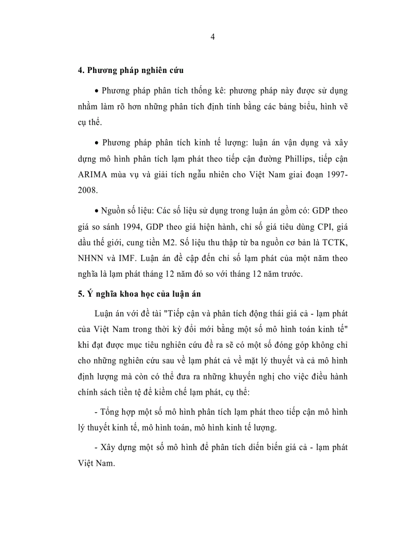 image for page Tiếp cận và phân tích động thái giá cả lạm phát của Việt Nam trong thời kỳ Đổi mới bằng một số mô hình toán kinh tế