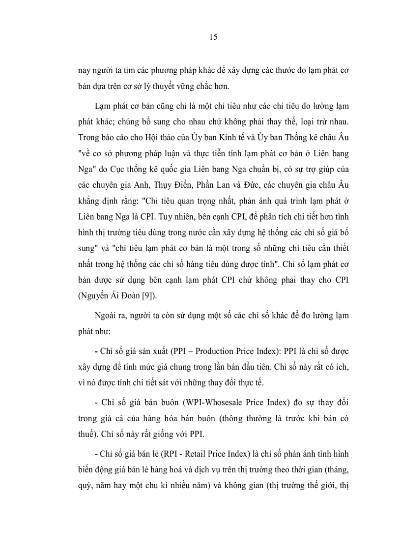 image for page Tiếp cận và phân tích động thái giá cả lạm phát của Việt Nam trong thời kỳ Đổi mới bằng một số mô hình toán kinh tế