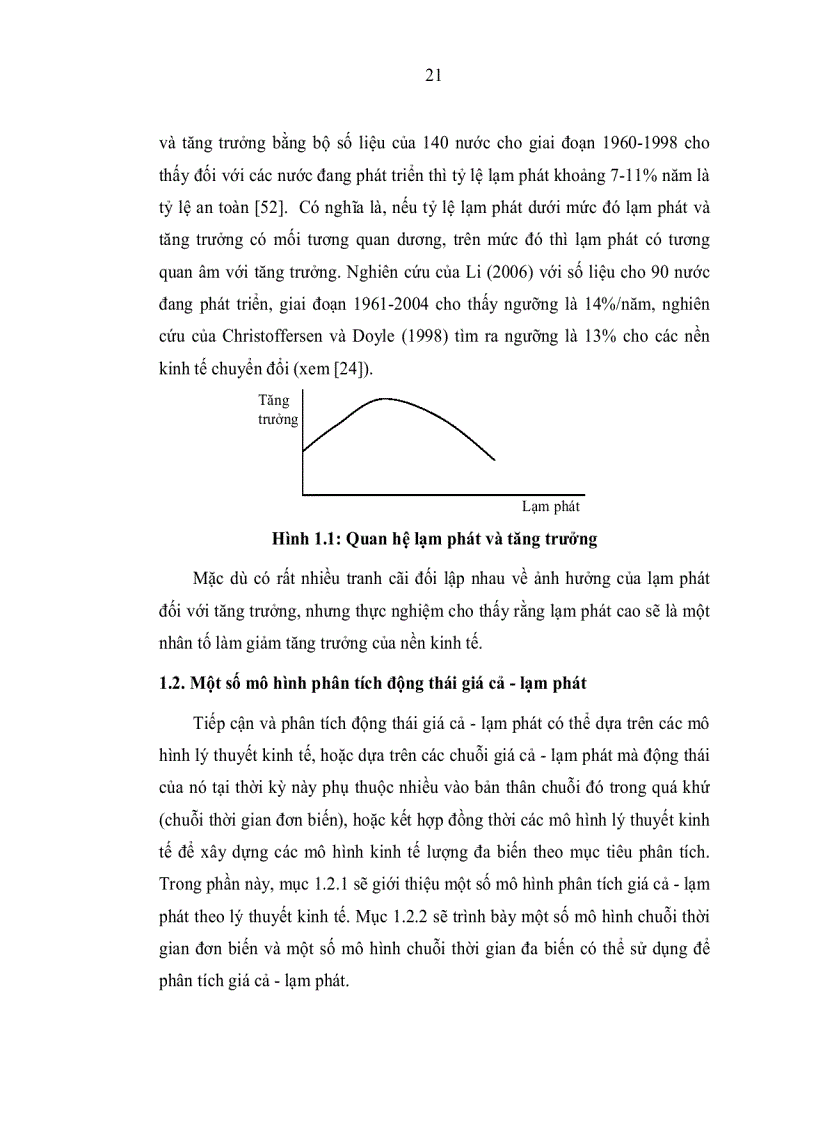 image for page Tiếp cận và phân tích động thái giá cả lạm phát của Việt Nam trong thời kỳ Đổi mới bằng một số mô hình toán kinh tế