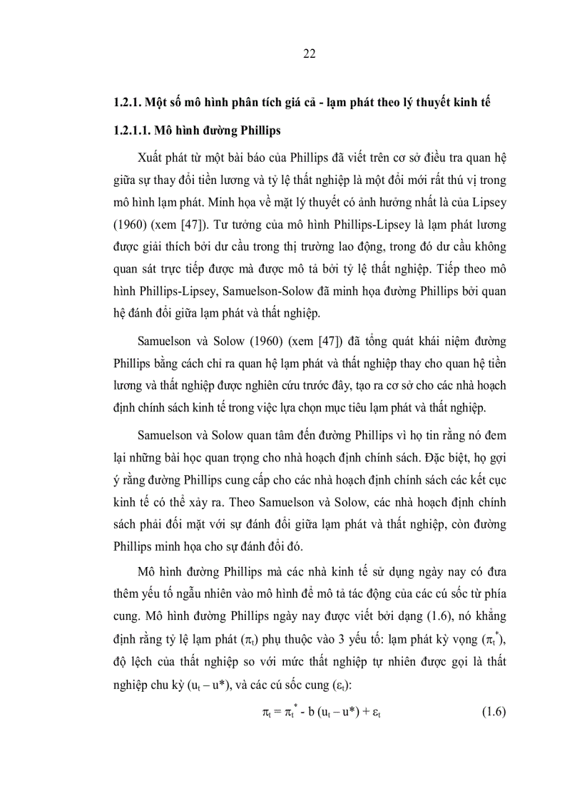 image for page Tiếp cận và phân tích động thái giá cả lạm phát của Việt Nam trong thời kỳ Đổi mới bằng một số mô hình toán kinh tế