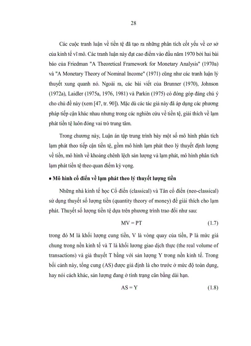 image for page Tiếp cận và phân tích động thái giá cả lạm phát của Việt Nam trong thời kỳ Đổi mới bằng một số mô hình toán kinh tế