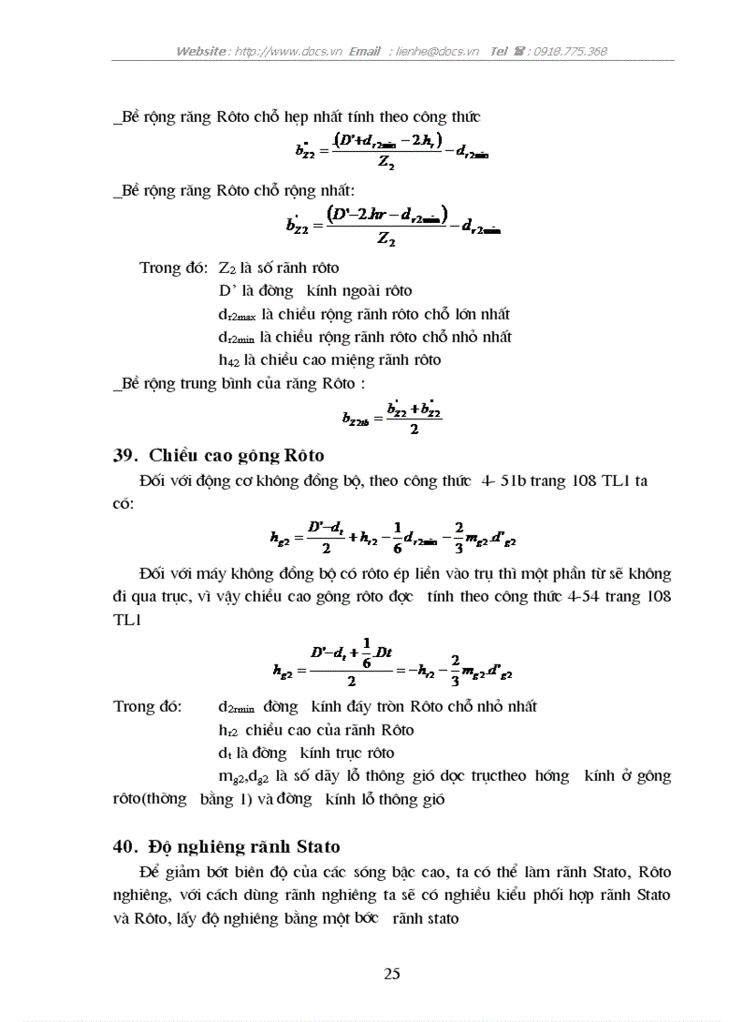 image for page Các thông số định mức