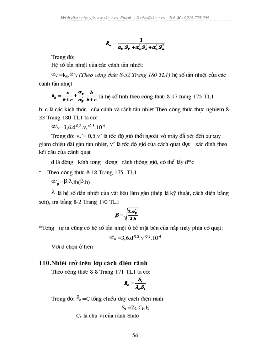 image for page Các thông số định mức