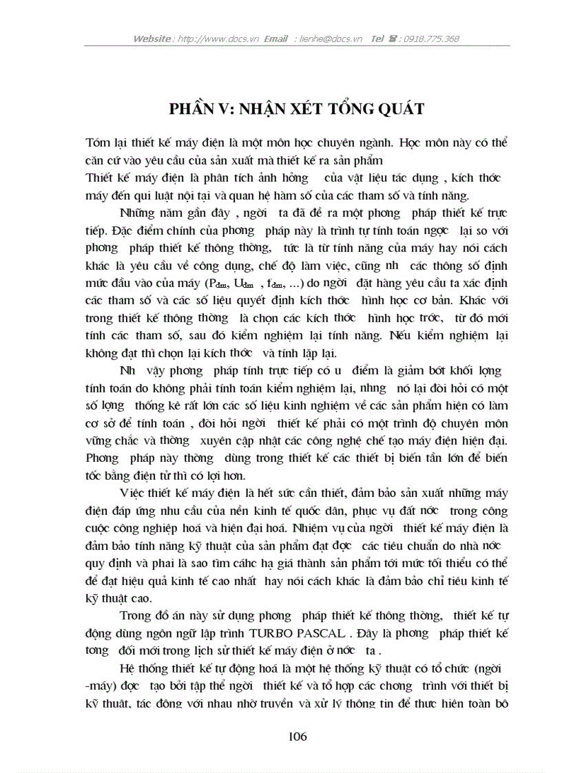 image for page Các thông số định mức