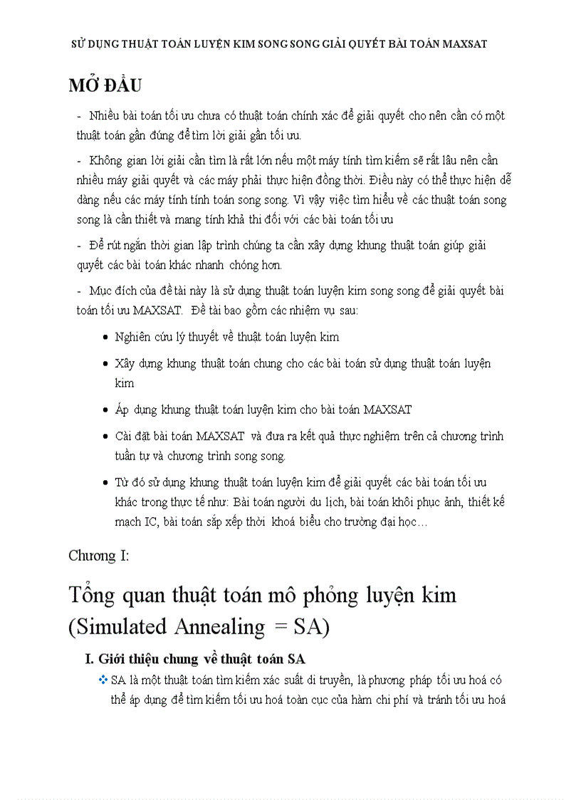 image for page Sử dụng thuật toán luyện kim song song giải quyết bài toán max sat